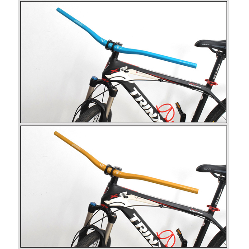 [Oliver Timmy] Aluminum Alloy Handlebar Horizontal MTB Bicycle Riser 720mm Swallow Handle Bar