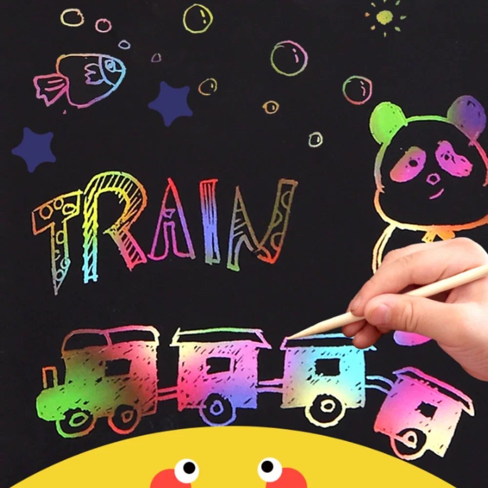 Multicolour Handmade DIY Art Crafts Material Kids Creativity Handicraft  Children Toys Handmade Collage Art Kit