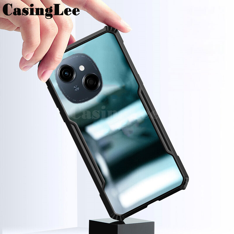 For Tecno Spark Go 1 Case Transparent Clear Air Protector Soft Frame Hard Shockproof Armor For ( Tecno Spark Go 1 ) Back cover Phone Cases.