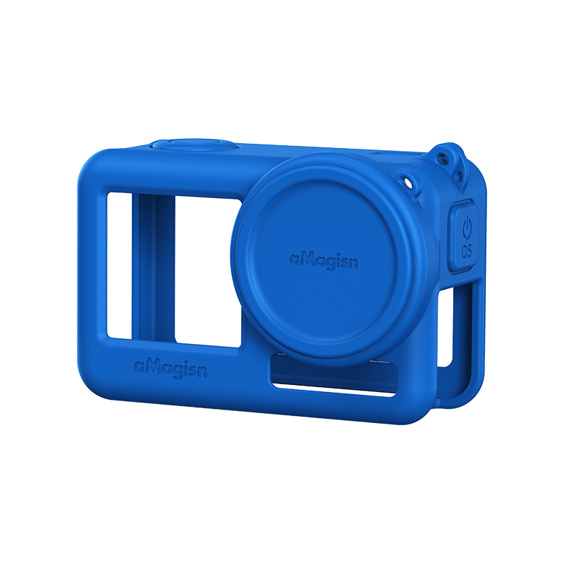 Vỏ silicon cho DJI hành động 4 3 + Nắp đậy ống kính camera thể thao Phụ kiện bảo vệ điện thoại
