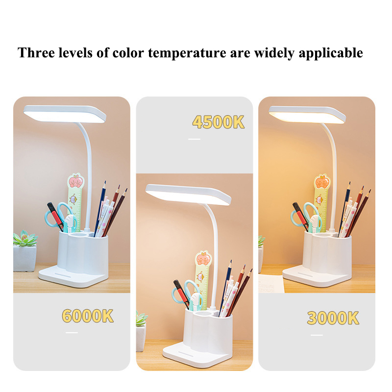 JJT [Miễn Phí Vận Chuyển]Đa chức năng cảm ứng bảo vệ mắt học tập dẫn sạc Plug-in Đèn đầu giường Đèn bàn