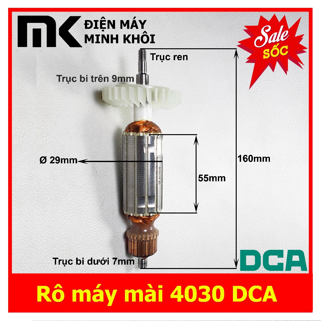 (Hàng DCA) Rô máy mài góc GA4030