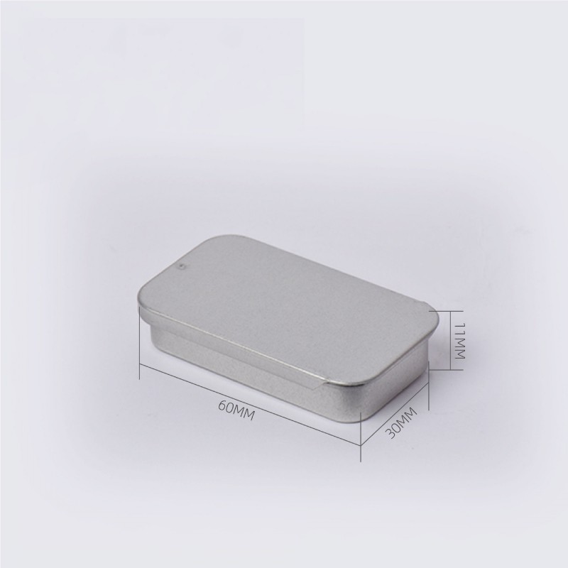 Polocat Multipurpose Metal Tin Storage Box Rectangular Small Container Gift Box