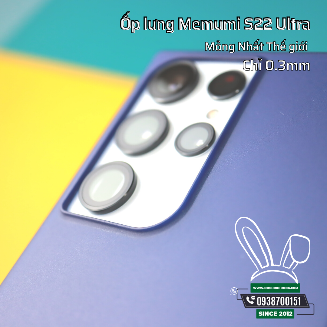 Ốp Lưng Samsung S22+ Plus Ultra Memumi Siêu Mỏng 0.3mm