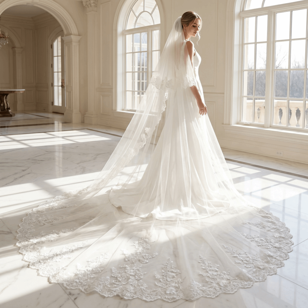 Lace%20Veil%20.5/3/5m%20Bridal%20Veil%20White%20Embroidered%20Edge%20Wedding%20Veil%20Cute%20Floral%20Tulle%20Veil%20Bridal%20Accessories%20-%20Image%204