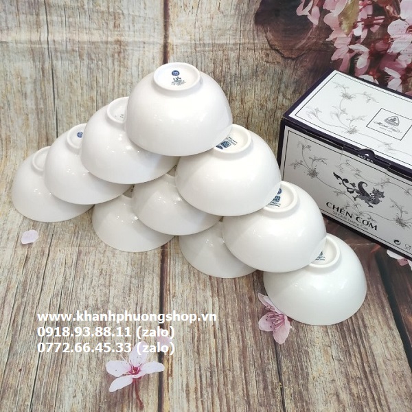 chén sứ trắng Minh Long - chén sứ trắng minh long