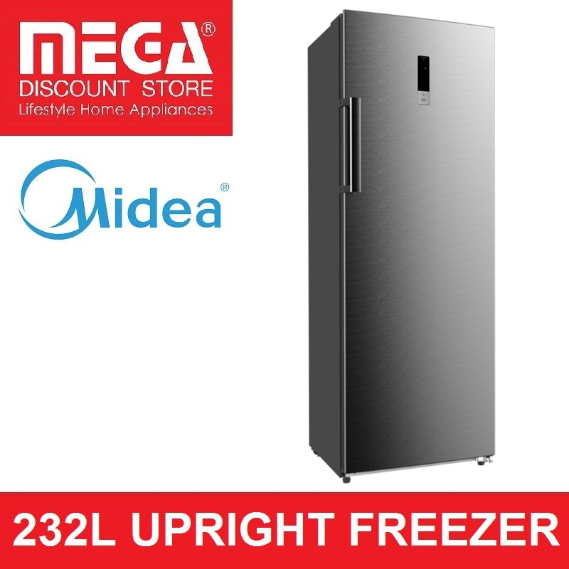 midea 232l upright freezer