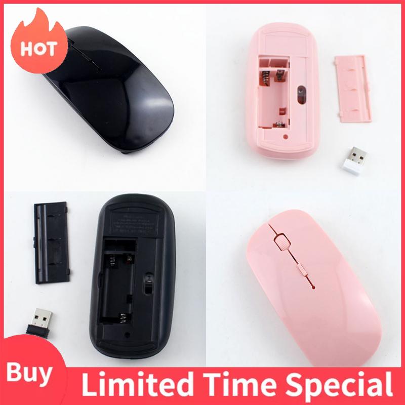 【Hot Sale🥇】2.4G Chuột không dây đầu thu dạng USB siêu mỏng cho PC chơi Game máy tính xách tay chuột quang,Trả lại trong vòng 7 ngày