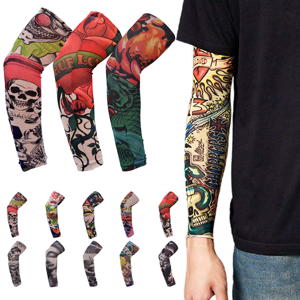 【SkinHorizon】Street Tattoo Arm Sleeves Sun UV Protection Arm Cover ...