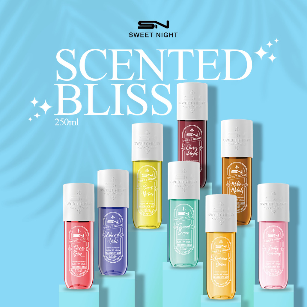 Sweet Night Scented Bliss 250ML Serene Grove Fruity Symphony Mellow Melody  Luminous Bloom Ethereal