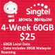 Singtel Prepaid $25 4-week 60GB Plan / Top Up / Renew. 