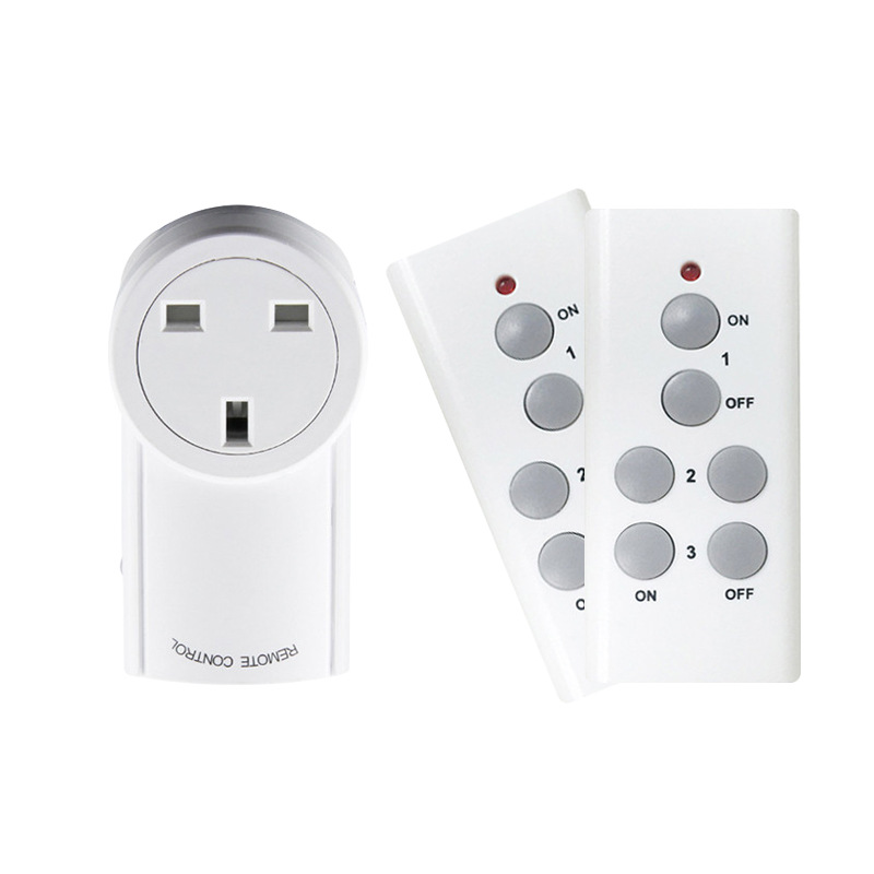Flexzion Wireless Remote Control Plug Outlet With Remote On Off Switch (5  Pack 2 Remotes) Electrical