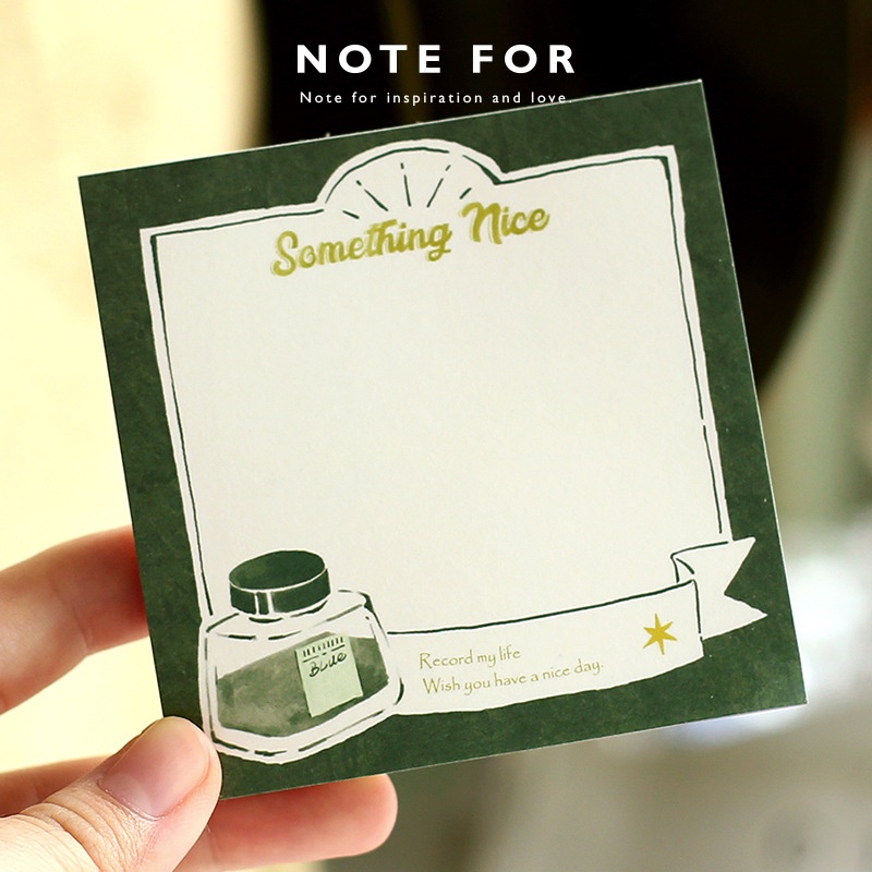 Giấy Note - Tập 100 Tờ Giấy Ghi Chú Note For INK MANOR Retro