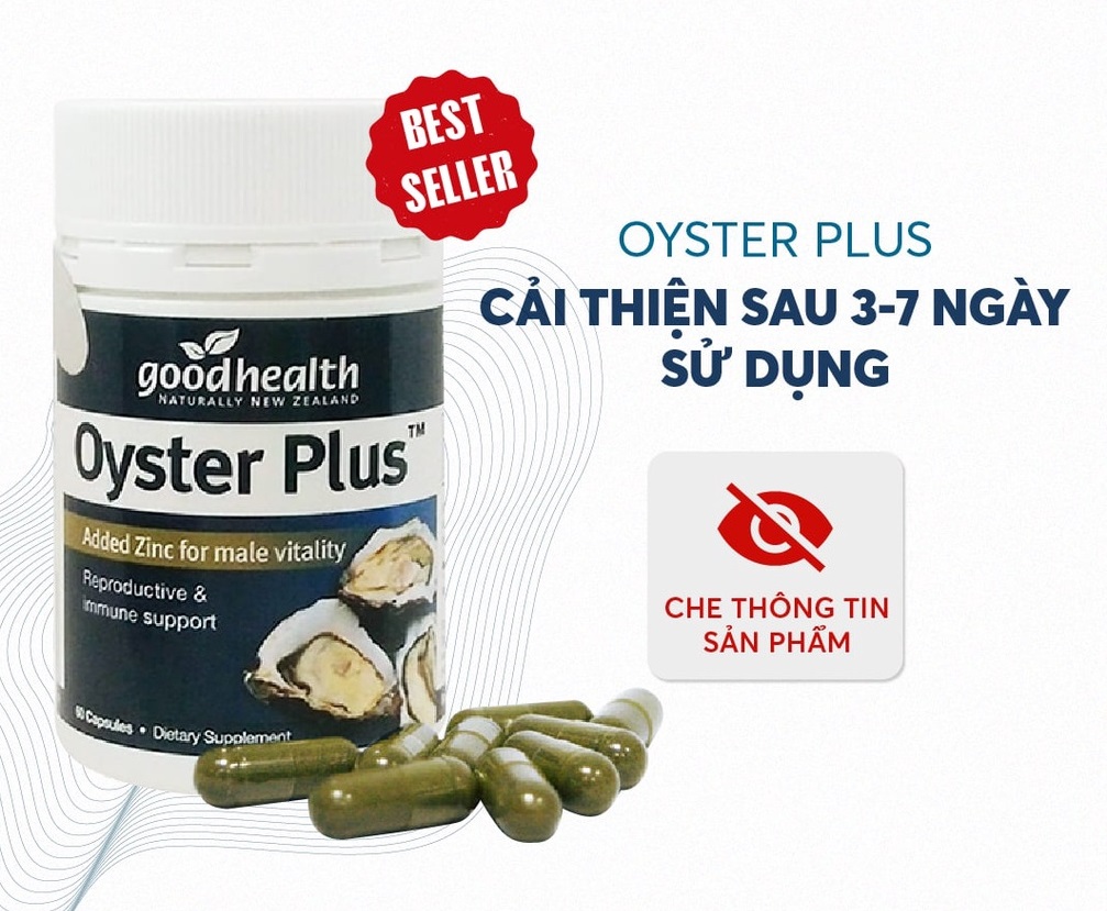 Hàu lùn Oyster Plus Zinc Úc 60 viên
