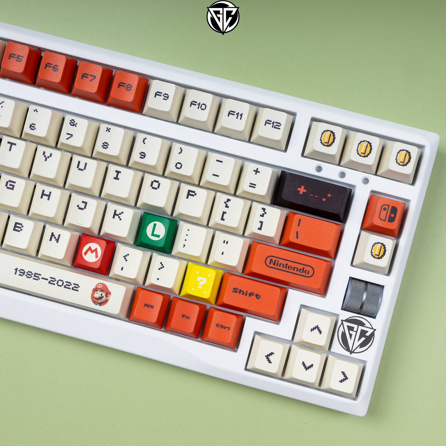 Keycap Mario Đỏ 122 nút Nhựa PBT Profile Cherry