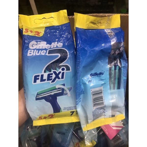 Combo 7 cây dao cạo râu Gillette FLEXI (Lưỡi kép)
