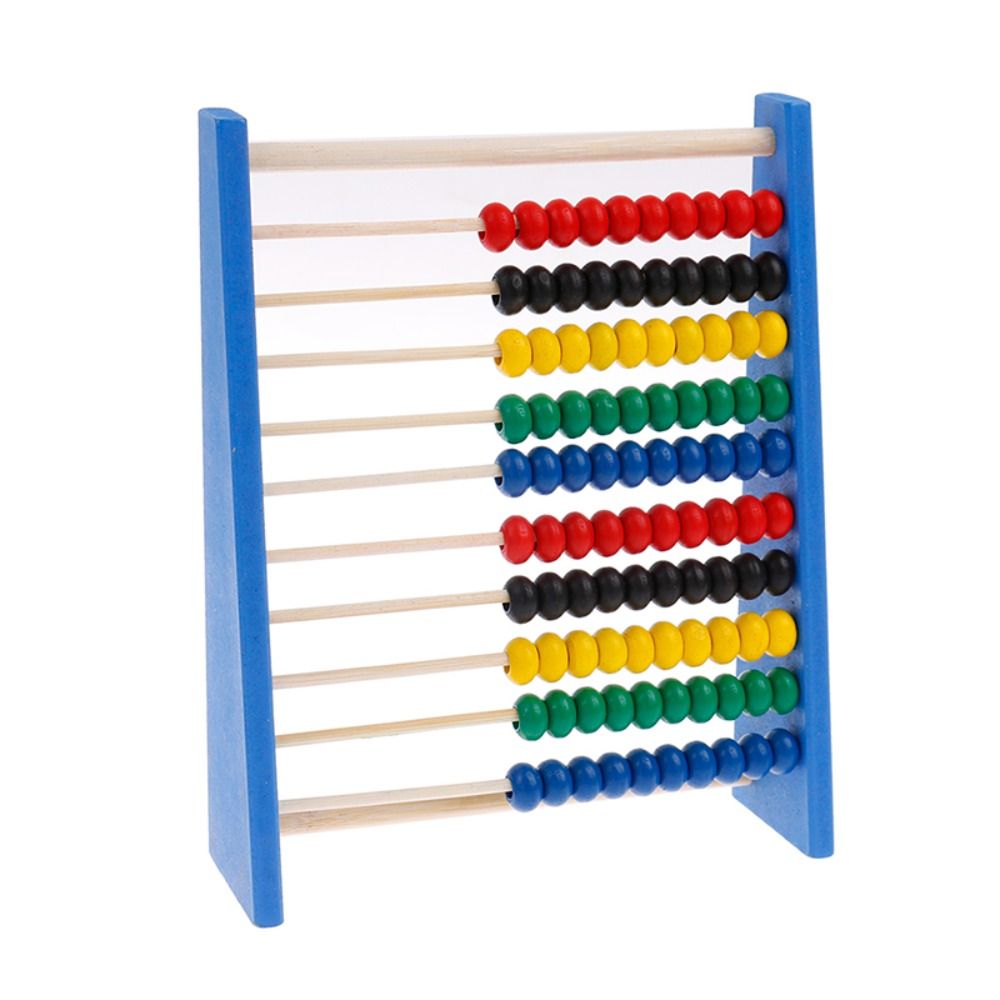 AFGYJT Wooden Wooden Abacus Colorful Beads Intelligence Development Math Teaching Tool Calculation Bead Counting Children Toys 3-6 Year Olds Toys