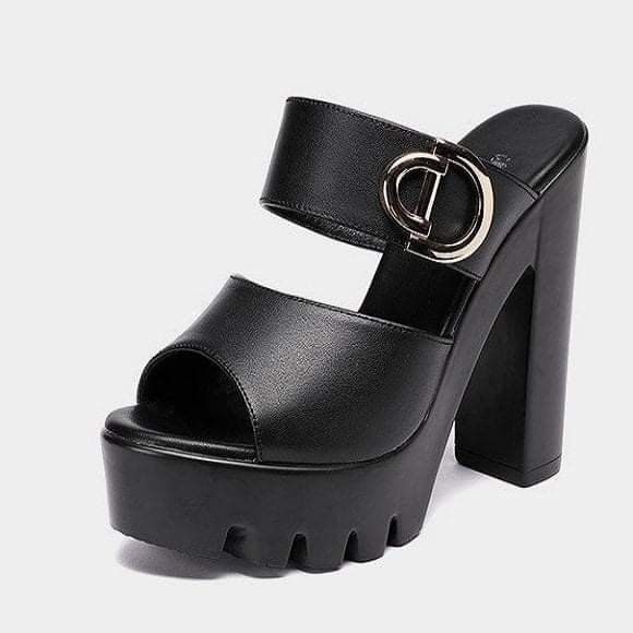 Dép cao gót đính phụ kiện 9 phân cao cấp 2024