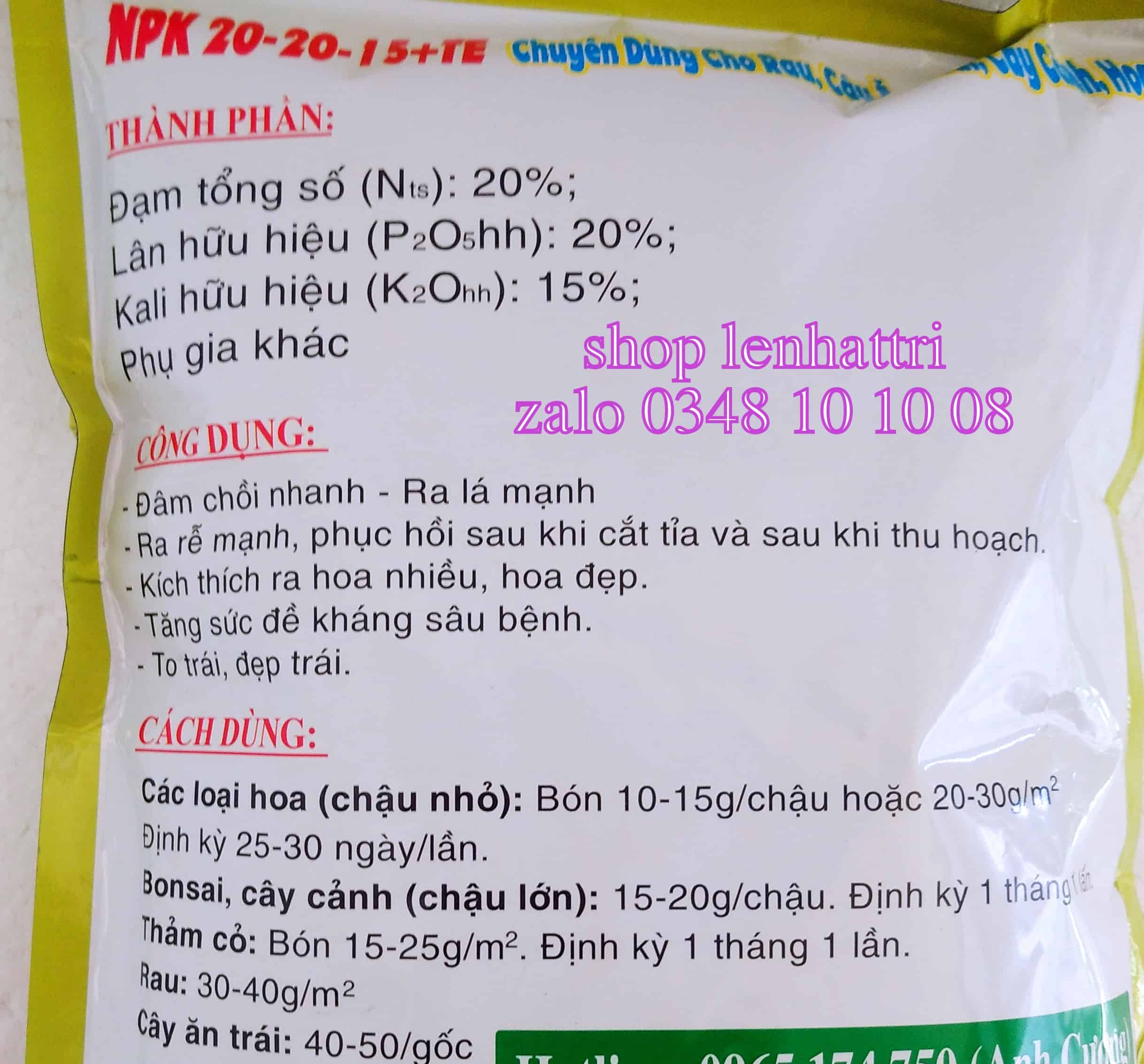 Phân bón NPK 1kg