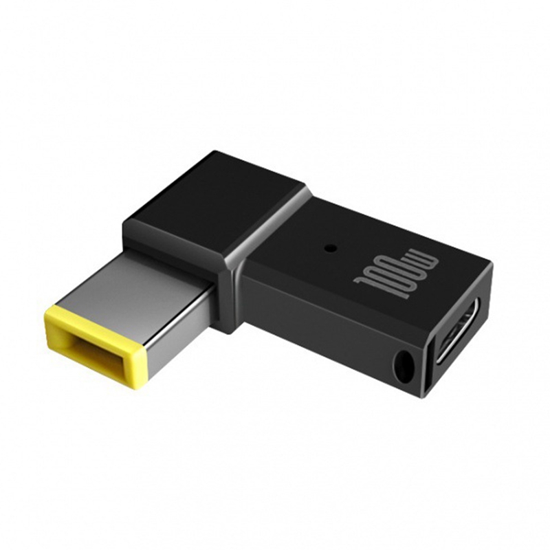100w usb type c female to square pd plug converter usb-c fast charging for thinkpad laptop dc power adapter connector