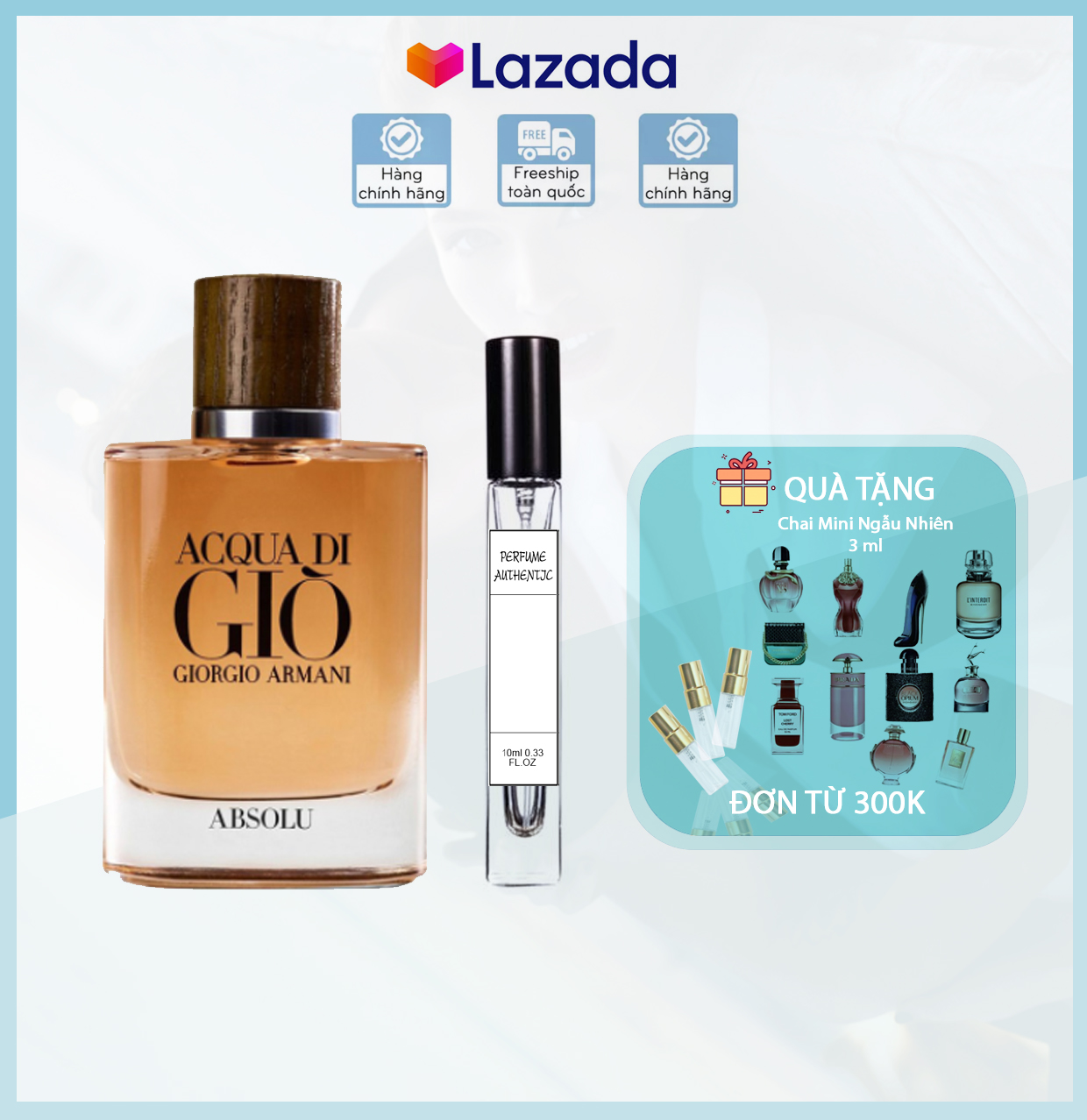 [chai chiết] [SALE] Nước hoa nam Acqua Absolu ( Giò Nâu) EDP