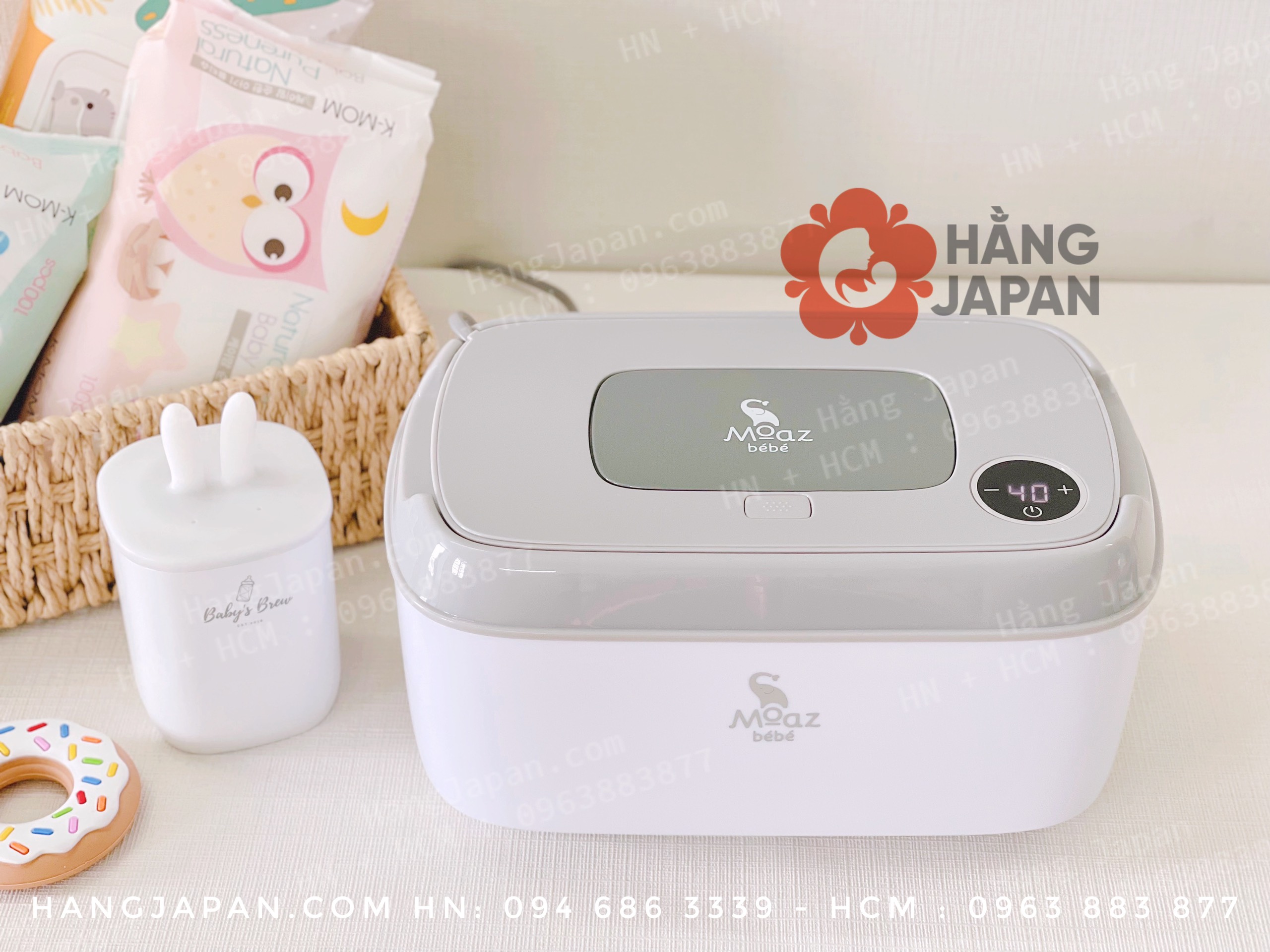 Thiết bị làm ấm khăn ướt Moaz Bebe  MB008