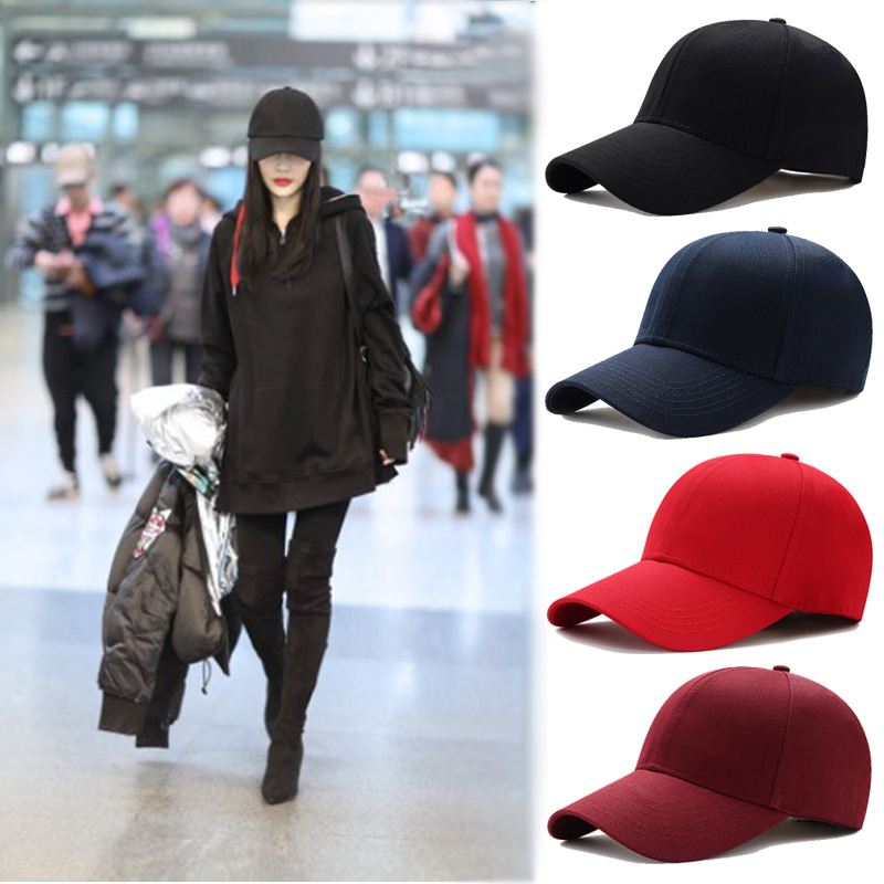 Korean style solid color colorful baseball cap/peaked cap