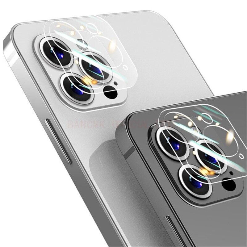 Set of Tempered Glass Camera Stickers For iPhone 11 12 13 Mini Pro Max Protects Camera from Scratches, round cover to protect eyes of iP camera