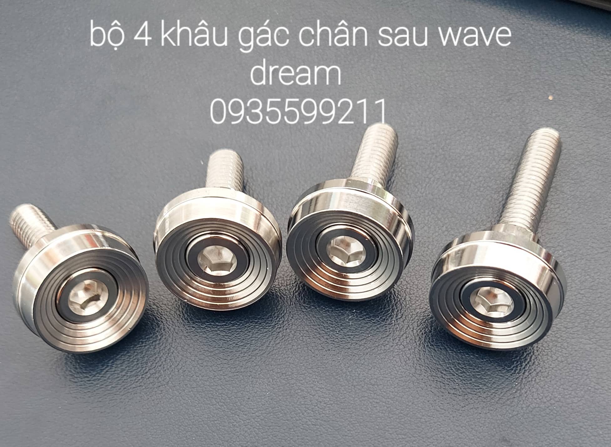 Khâu gác chân sau wave dream wave lớn bộ 4 con inox 304