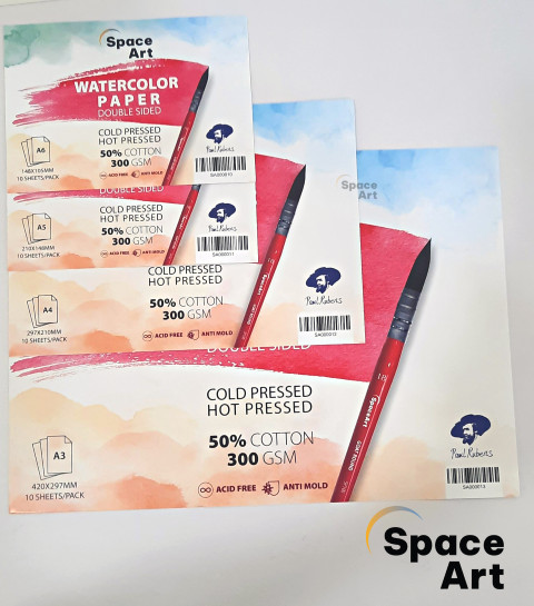Giấy Vẽ Paul Rubens Định Lượng 300gsm (Xấp 10 Tờ)