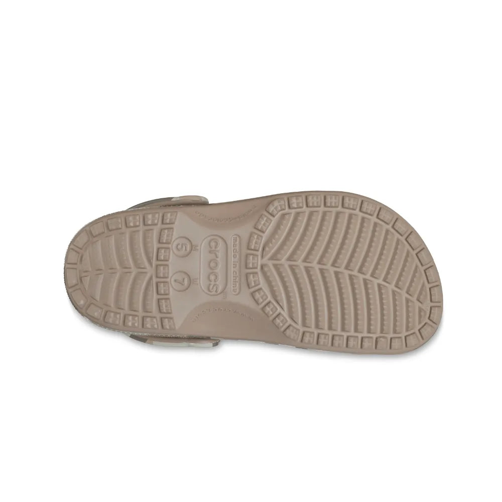 Giày Clog Unisex Crocs Classic Printed Camo - Mushroom - 206454-2ZJ