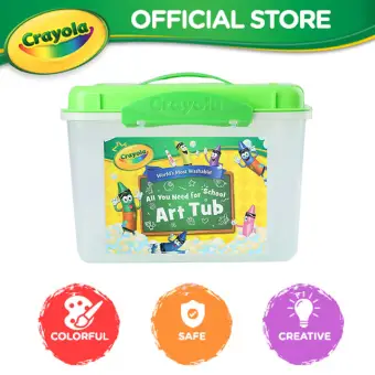 Crayola Storage Box Kids Art Craft Gift For Lazada Crayola Storage Box Kids Art Craft