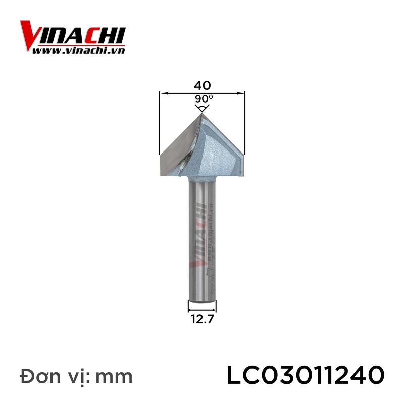 Mũi mòi V Tideway LC0301 90º