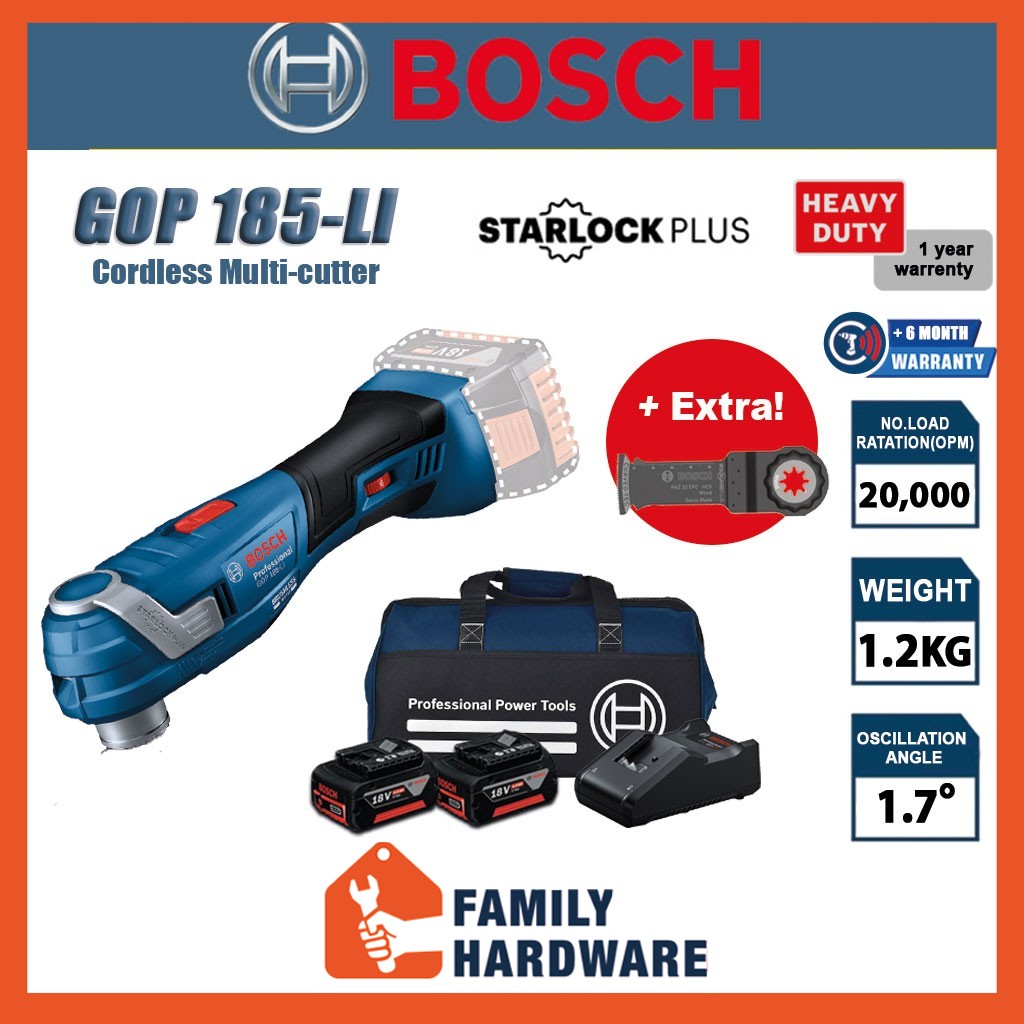 Bosch Professional GOP 185-LI Cordless Multi-cutter 