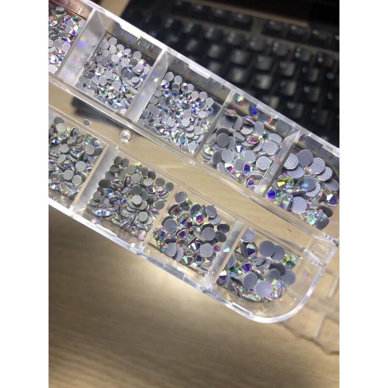 [HCM]Đá Chân Keo Khay 1440 Viên Mix Size