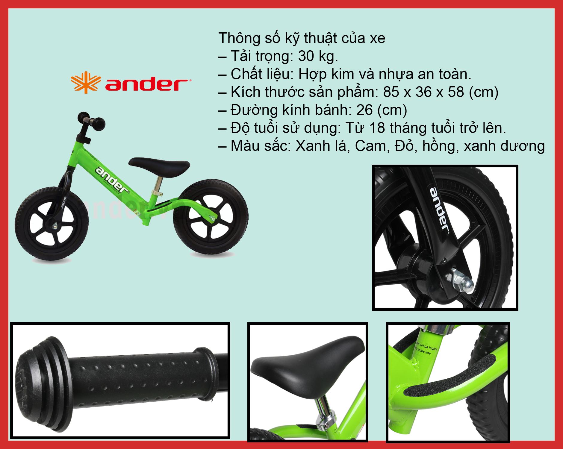 Xe Thăng Bằng Ander Basic màu Cam