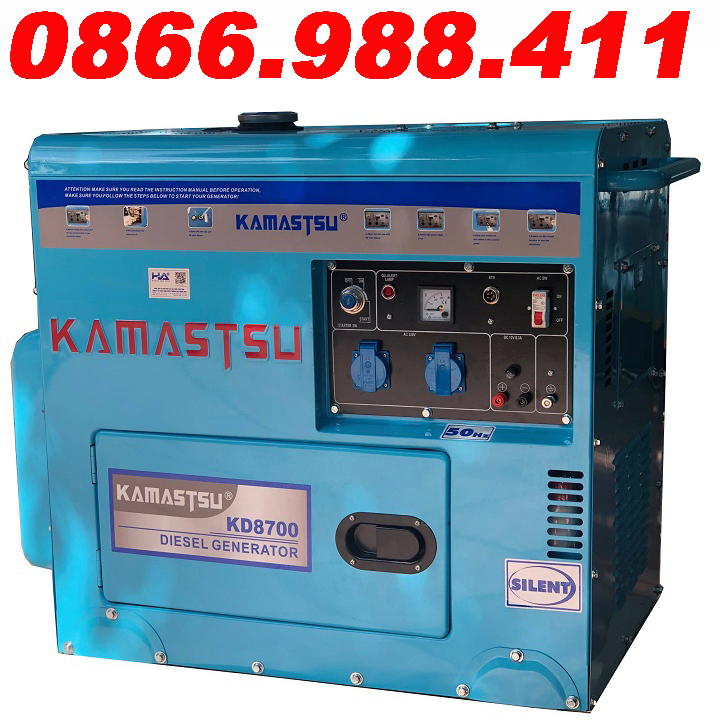 Máy phát điện chạy dầu 7kw kamastsu kd8700