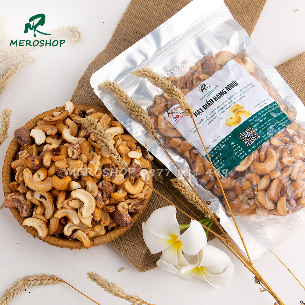 500GRAM HẠT ĐIỀU RANG MUỐI (LOẠI VỠ)