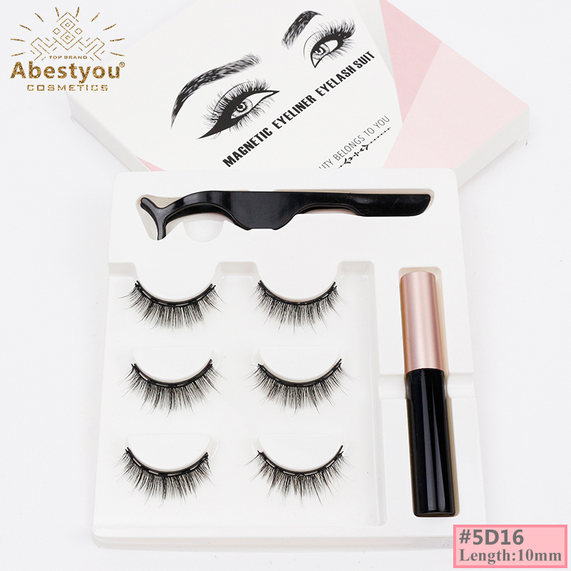 AexpressA  phone case Dropship Direct|abestyou 3d Magnetic Eyelashes Kit With Waterproof Eyeliner - Reusable Faux Mink Lashes. 