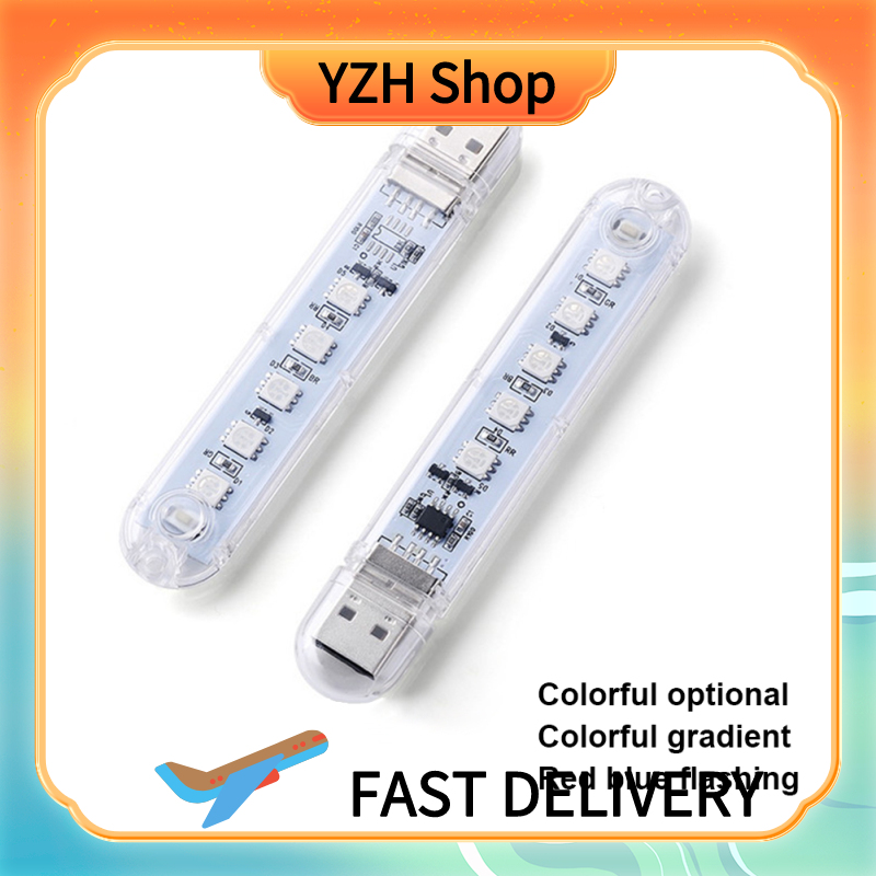 Usb Colorful Night Light High Brightness Energy Saving Long Service Life Key Switch Led Lamps