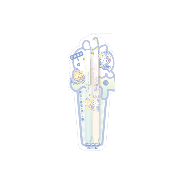 %E3%80%90The%20Quiet%20Page%E3%80%91Guangbo%202pcs/set%20Kt82056-K%20Sanrio%20Hello%20Kitty%20My%20Melody%20Kuromi%20Neutral%20Pen%200.5mm%20Gel%20Pen%20Black%20Ink%20Supplies%20School%20Stationery%20-%20Image%202