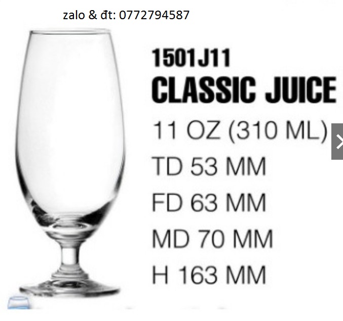 Ly Thủy Tinh Ocean Classic 310ml | 420ml