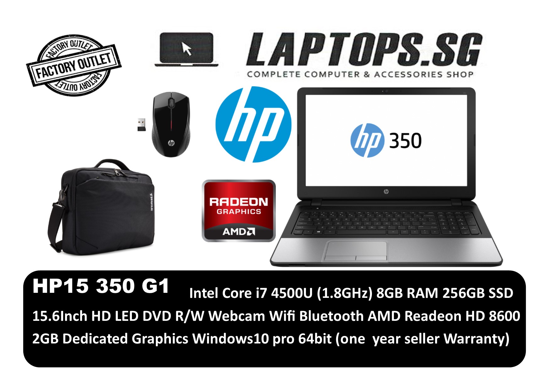Factory Outlet Hp 350 G1 Laptop Intel Core I7 8gb Ram 256gb Ssd 15 5 Inch Hd Screen 2gb Amd Graphics Windows 10 Pro 1 Year Seller Warranty Lazada Singapore