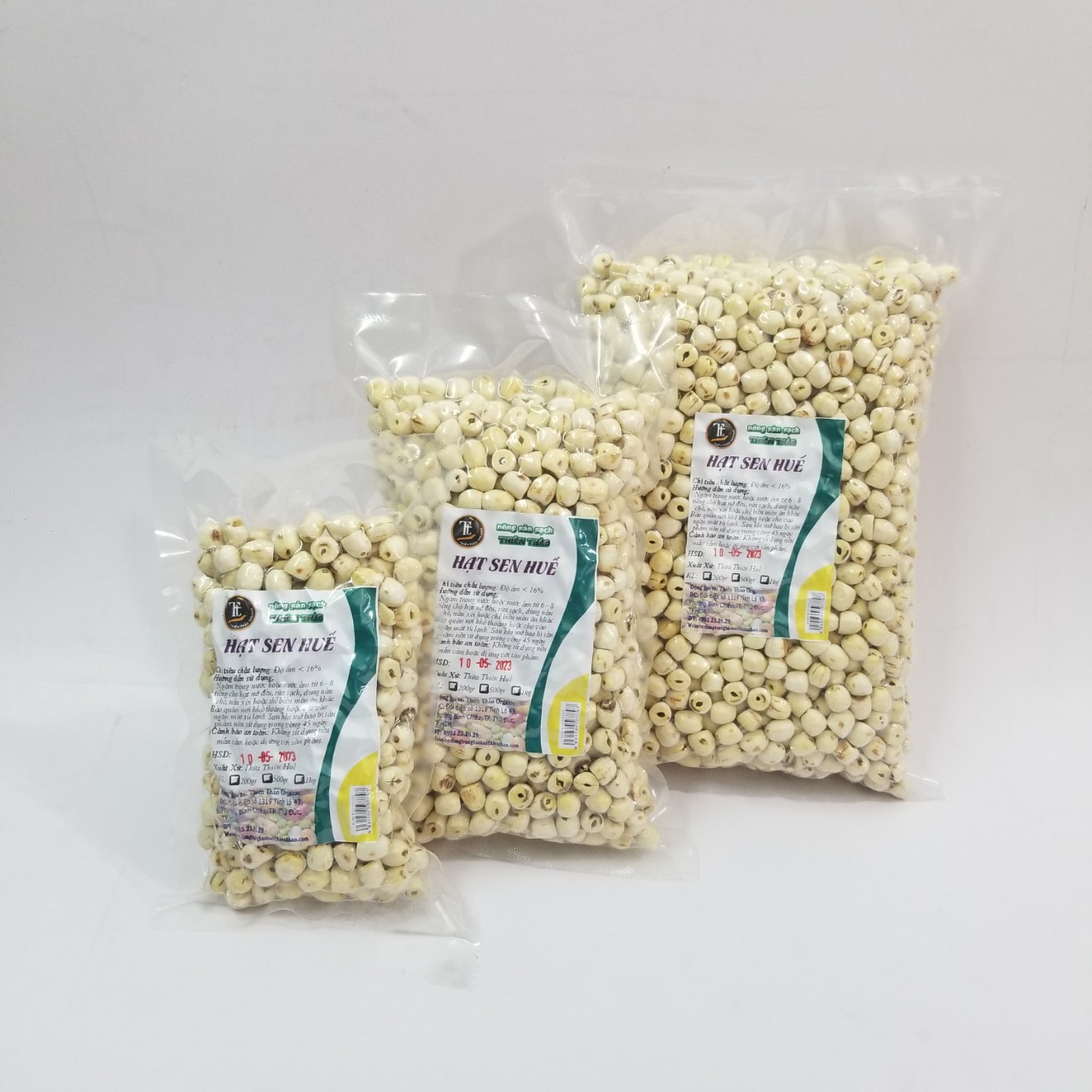 Hạt sen khô Huế loại 1 Thiên Thảo Organic