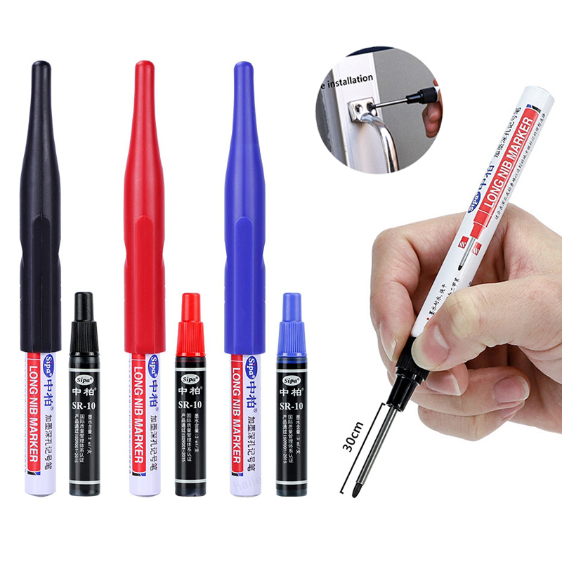 %E3%80%90The%20Quiet%20Page%E3%80%91Haile%20Can%20Add%20Ink%2020/30mm%20Deep%20Drill%20Hole%20Marker%20Long%20Nib%20Set%20Water%20Proof%20Decoration%20Construction%20Woodworking%20Paint%20Markers%20Pens%20-%20Image%203