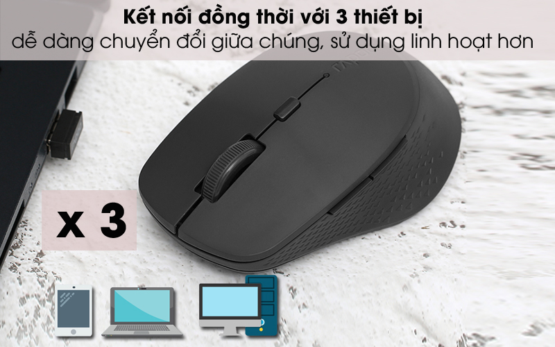 Chuột không dây Silent Rapoo M300 ( Like New )
