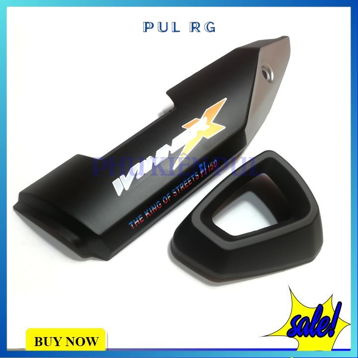 Combo ốp pô + chụp đít pô cho Winner X logo màu ngẫu nhiên