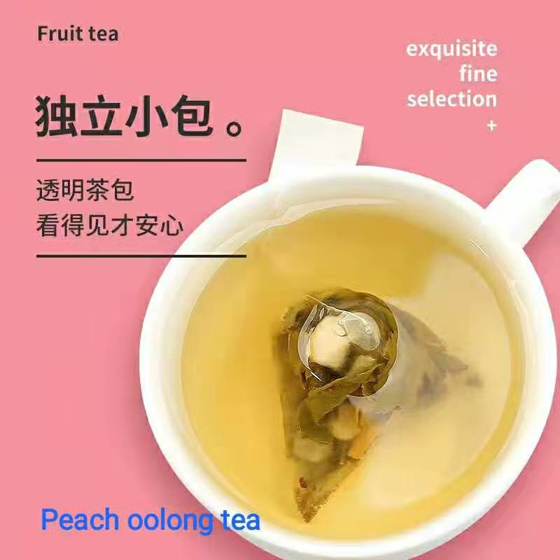 Dried fruit tea, pure dried fruit, fresh fruit slices in bags, cold