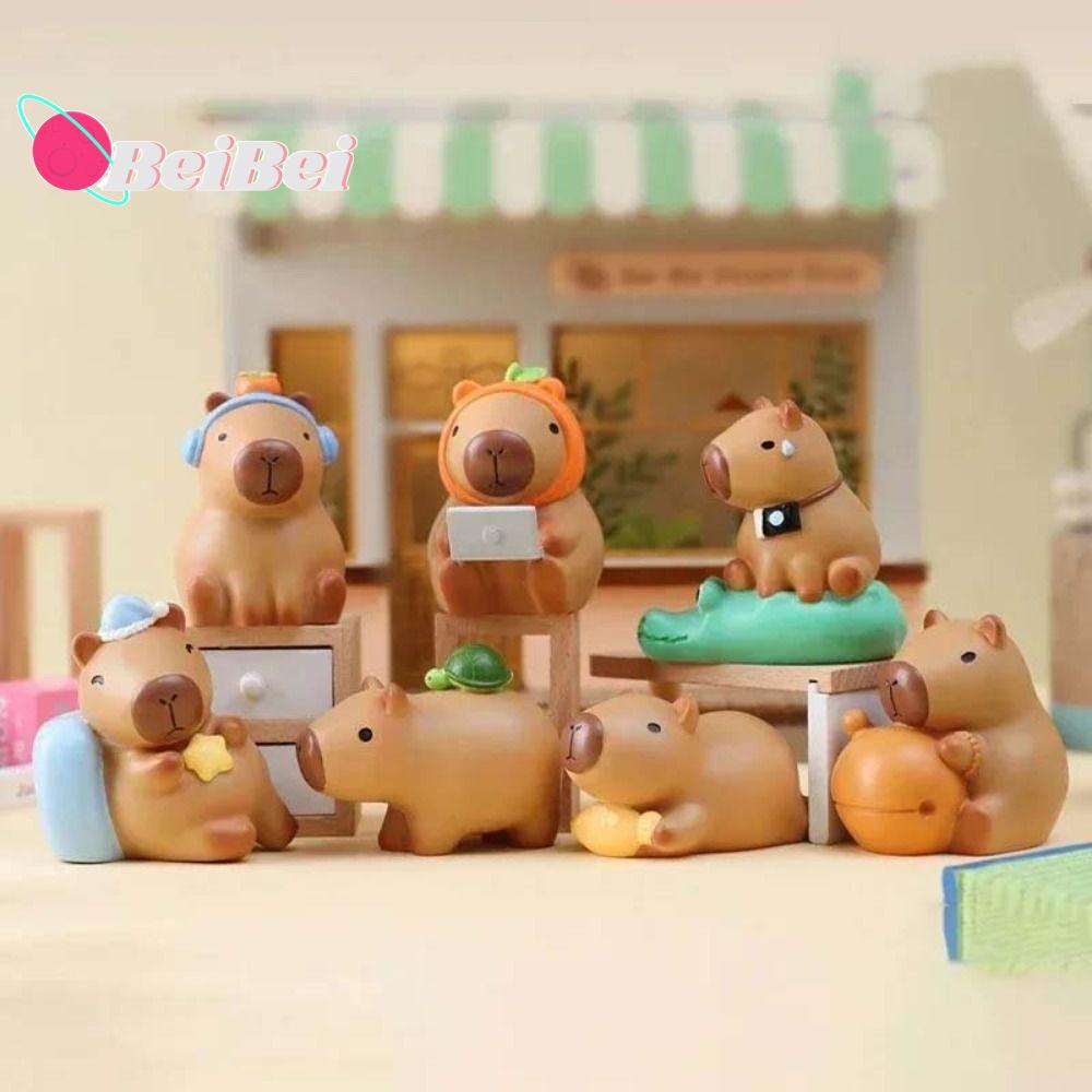 IJVBTV Animals Capibara Capybara Figure Blind Box Blind Box Simulation Capybara Animals Figures Figure Toys Cartoon Simulation Capibara Model Kid Toys