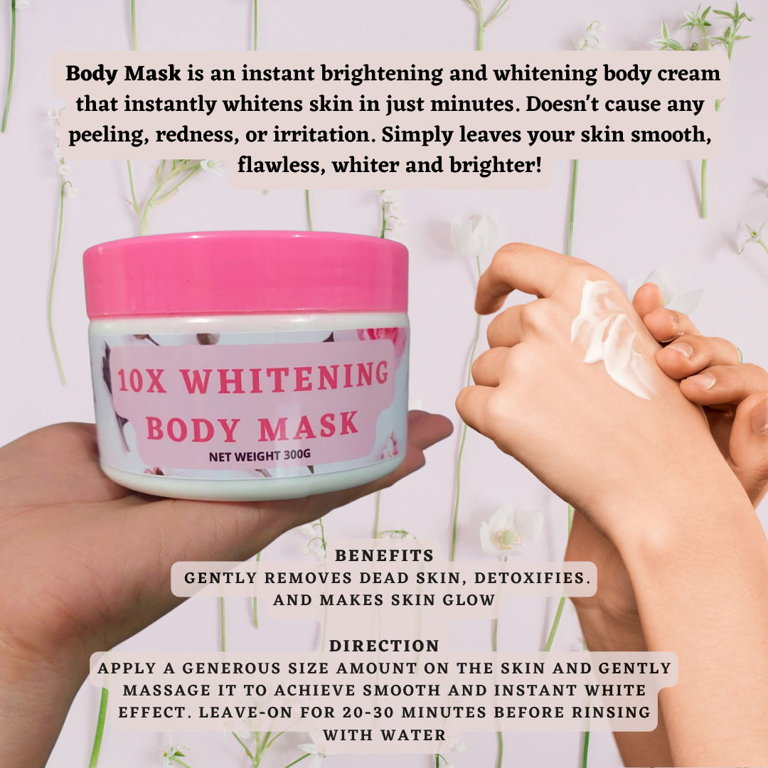 10X Whitening Body Mask (300g / Skin Whitening scrub / original body